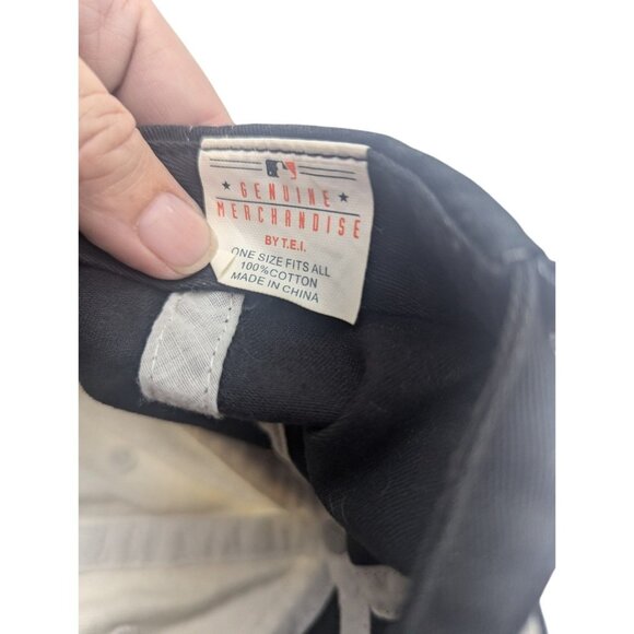 Florida Marlins Est. 1993 Genuine MLB Hat Black & Beige Adjustable Strapback - Picture 6 of 9